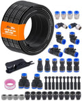1/2" Air Line Tubing Kit, 100FT SAE J844 PA Nylon Air Hose Tubing by EilxMag