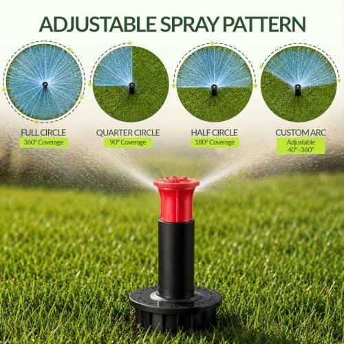4" Pop-Up Irrigation Sprinkler for Lawn, Yard & Garden 360° - Image 3