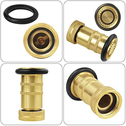 Fire Hose Nozzle 1" NPSH/NPT Fire Fighter Hose Nozzle 100 psi 75 gpm - Image 4