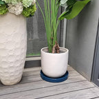 Ceramic Plant Saucer Pot Tray 14.5 Inch, Blue Planter Saucers 5 7 9 10 12 15 Inch for Indoors Outdoor, Flower Pot Saucers for Holding Water Drips and Soil - Image 4