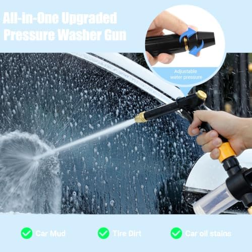 2026 Jet Nozzle Power Washer with Quick Connect Fittings & Foam Cannon - Image 6