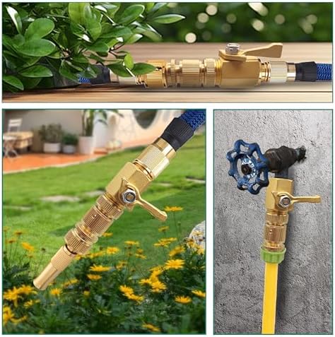 Solid Brass Garden Hose Accessories Kit - 2 Pack 3/4" GHT Full Flow Shut Off Valves & Quick Connects - Includes 8 Washers, Teflon Tape, Gloves | Leak-Proof, High Pressure 200 PSI - Image 6
