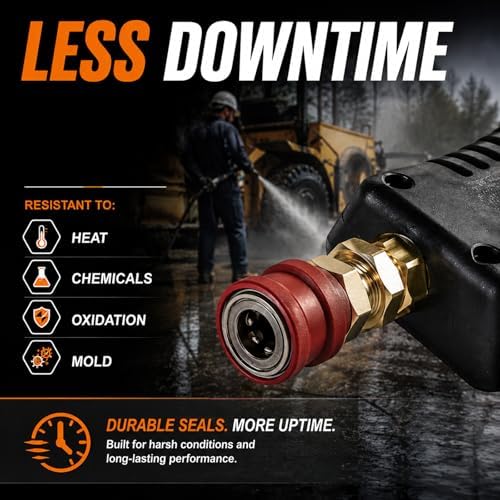 Duraaamo 5000 Psi Hot Water Pressure Washer Gun (up to 300°f) with Vented Lance, 15 Gpm High Pressure Spray Gun, 3/8" Inlet, M22 Outlet, Stainless Steel Lance for Industrial Cleaning - Image 3