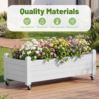Fancyango Raised Garden Bed with Wheels 13.3" Hx2 -Ashen - Image 6