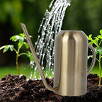 Stainless Steel Watering Can, Long Spout Watering Pot, Garden Watering Pot, Suitable for Indoor, Outdoor, Garden Plant Sprinkler, Etc - Image 3