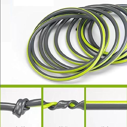 Flexible Garden Hose Pipe - Watering Hose Pipe with 7 Function Spray Nozzle, Hose Pipe Reel Outdoor 3 Layer PVC Irrigation Watering with Connectors Set (Color : Green, Size : 15m) - Image 4