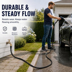 50FT 3-Layer Reinforced Garden Hose with Industrial Metal Nozzle - Image 6