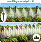 MIXC 320Ft Drip Irrigation System for Garden with 2-Way Spiliter,Tee-Stake - Image 3