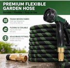 50 FT Garden Hose - Heavy Duty Non-Expandable Water Hose with 10-Function Nozzle, Kink-Free & Leak-Proof Flexible Yard Hose for Lawn and Car Washing（50FT) - Image 6
