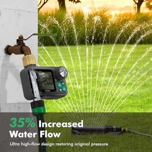 RESTMO Remote Control Brass Sprinkler Timer for Outdoor Hose Faucet - Image 6