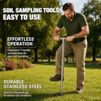 HOMAR 36 Inch Soil Sample Probe Stainless Soil Sampler Kit - Image 3