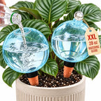 2 Pack 28 oz XXL Extra Large Self Watering Globes to 3+ Weeks Watering by Unknown