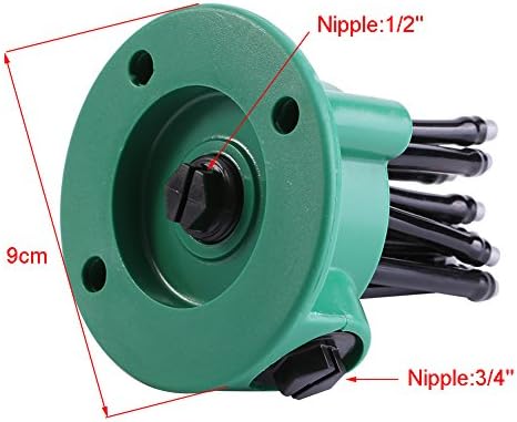 Sprinkler, 2Pcs Garden Plants Vegetable Adjustable Watering Sprinkler Multi use Lawn Irrigation System - Image 2