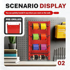 Wall-Mounted Wire Spool Holder, 5-Rod Steel Storage & Display Rack - Image 3