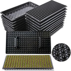 20Pack 200-Cell Seed Starter Trays with Base Tray & Dibber for Gardening. by Oscorna