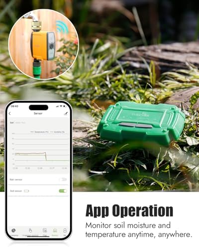 RAINPOINT WiFi Soil Moisture Sensor - Wireless Soil Moisture Sensor - Must be Used with TTV103WRF or TTV203WRF WiFi Sprinkler Timer and TWG004WRF WiFi Hub (Only Include Soil Tester) - Image 3