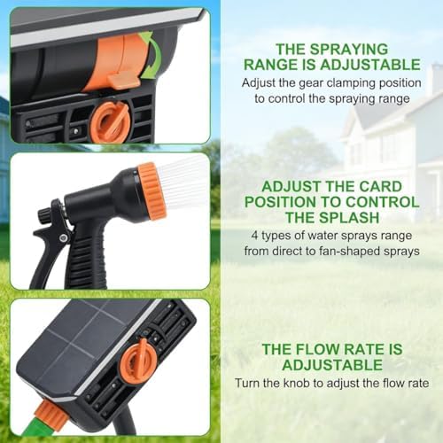 16-Nozzle Oscillating Sprinkler with Dual-Zone Sprinkler Water Timer, Adjustable Water Sprinklers for Lawn Yard Garden, Heavy Duty Automatic Irrigation System (Green with Water Timer) - Image 5