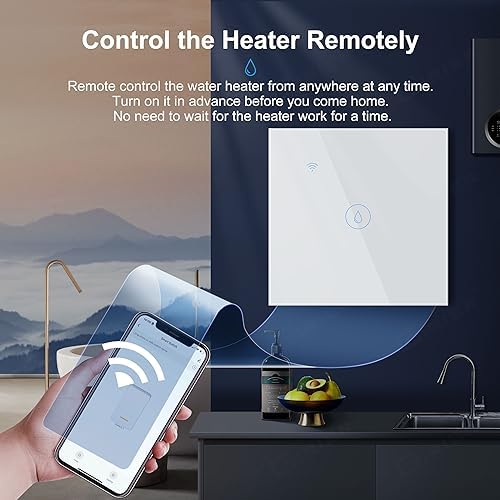 Tuya Smart Water Heater Switch 8000W WiFi Boiler Heating Switch 40A Smart Home Works with Voice Control EU Standard - Image 4