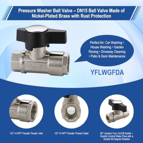 Ball Valve Pressure Washer, DN15 1/2" Ball Valve,Pressure Washer Ball Valve - Image 3