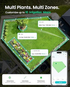 Aiper IrriSense 2 Lawn Sprinkler, Smart Irrigation System, Multi-Zone Plant-Specific Watering, Smart Scheduling, Weather-Adaptive Irrigation with Rain Sensor, for Lawns up to 4,800 sq.ft.-Blue - Image 3