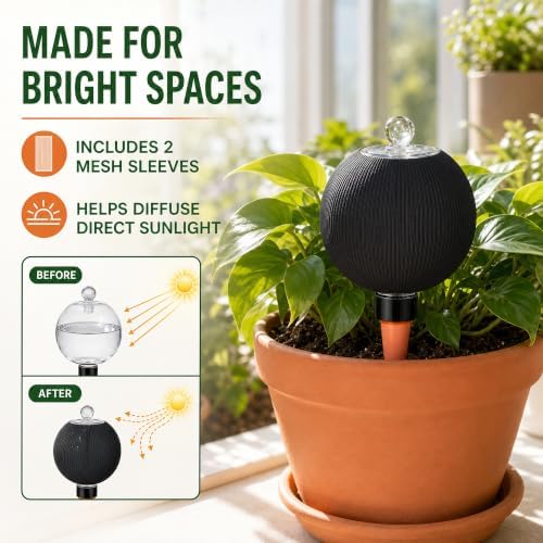 Self Watering Globes, 2-Pack 26oz Extra Large Plastic Plant Waterer - Image 6
