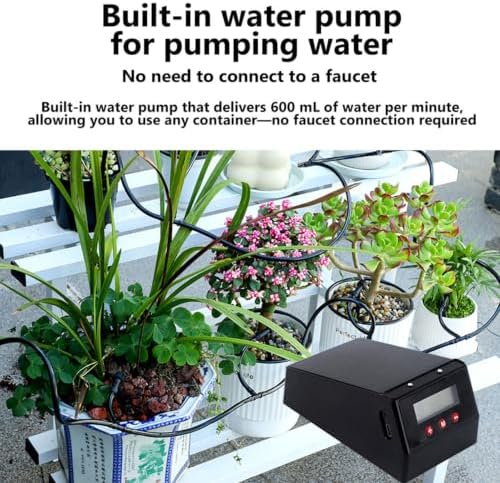 Solar Drip Irrigation Automatic Watering Controller, 3 Adjustable Heads, Timed Plant Care for Garden Balcony Patio - Image 7