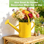 1 Gallon Watering Can for Outdoor&Indoor Plants，Yellow - Image 7