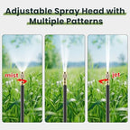 200FT Drip Irrigation Kit, 40 Adjustable Nozzles, 1/4in Hose - Image 3