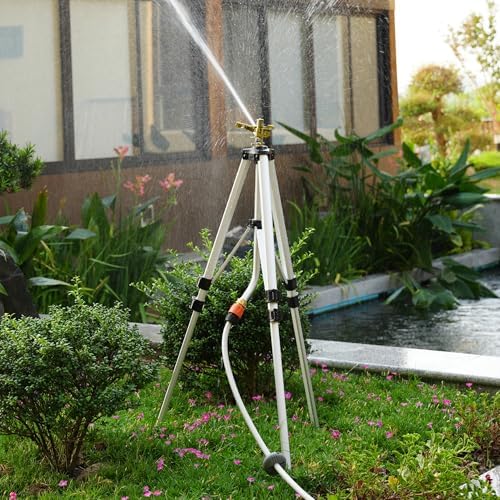 Strongway Pulsating Sprinkler on Tripod, 85 Ft. Diameter Coverage, 6500 Sq. Ft., 3/4 in. Connection, Adjustable Height, Adjustable Full and Partial Circle Pattern, Metal Construction, for Lawn and - Image 5