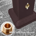 Freestanding Garden Water Column, Stainless Steel Inner Tube, Hose Holder, Frost-Proof Outdoor Faucet, Vertical Square Water Column(114cm/44.9in) - Image 5