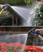 Garden Hose Nozzle, Heavy Duty Metal Spray Nozzle High Pressure Water Nozzle, Garden Hose Spray Nozzle for Watering Garden, Washing Cars - Image 4