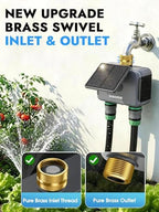 Insoma Solar WiFi Water Timer 2 Zone, Solar&Type-C Rechargeable Smart Sprinkler Timer w/Adjustable 120° Solar Panel, APP&Voice Control Automatic Irrigation for Garden Hose Lawn, No Gateway Required - Image 7