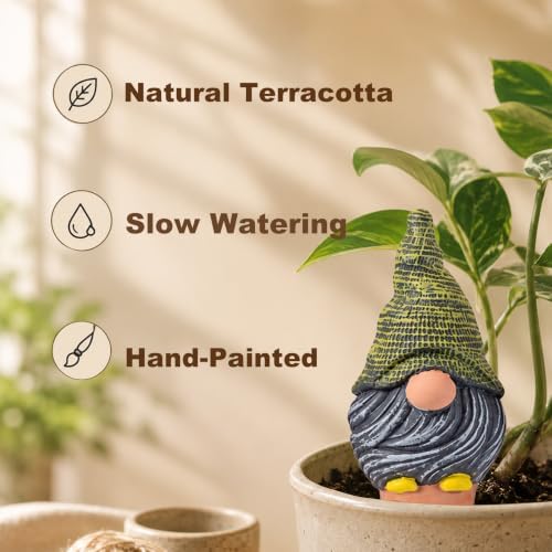 YesWhat Terracotta Watering Spikes Slow Release Watering Stakes 4-Pack - Image 6