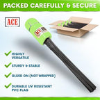 Fluorescent Lime Marking Flags 1000 Pack - 4x5x15 Inch Marker Flags for Outside - Markers For Lawn, Irrigation, Landscaping, Survey & Sprinkler Head Marking - Image 3