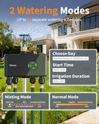 Diivoo Brass 4 Outlets WiFi Water Timer - Image 2