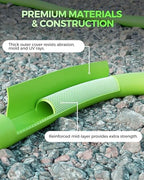 50 FT x 5/8″ Garden Hose, Lightweight Flexible Garden Water Hose with Swivel Handle, 200 PSI Working, 450 PSI Burst, Heavy Duty Water Hose for All-Weather Outdoor Use, G50GH06 - Image 7