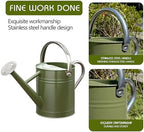 Metal Watering Can, 1 Gallon for Outdoor Garden Plants,EGreen - Image 3