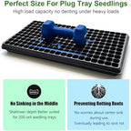 RooTrimmer Shallow 1020 Nursery Flat Trays Specialized for Holding & Carrying 200 Cell Plug Seedling Trays (Height is 1.3"),Microgreen Germination Trays,10 Pack, No Holes (YB01, 10Pcs) - Image 6