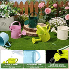 DOITOOL Kids Metal Watering Can for Gardening, 5Pcs Small Iron Watering Can Garden Watering Bucket for Gardening Plants Flowers (Mixed Color) - Image 4