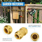 SUNGATOR 3/4 Inch Coupling, Push Pex Fittings 3/4 Inch, Brass, 12-Pack - Image 4