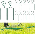 12Pcs Metal Hose Guide Stakes 14 Inch Garden Hose Holder Stake Heavy Duty Hose Support Hose Guide Spike for Outside Yard Lawn, Keeps Garden Hose Out of Flower Beds for Plant Protection by UGYAN