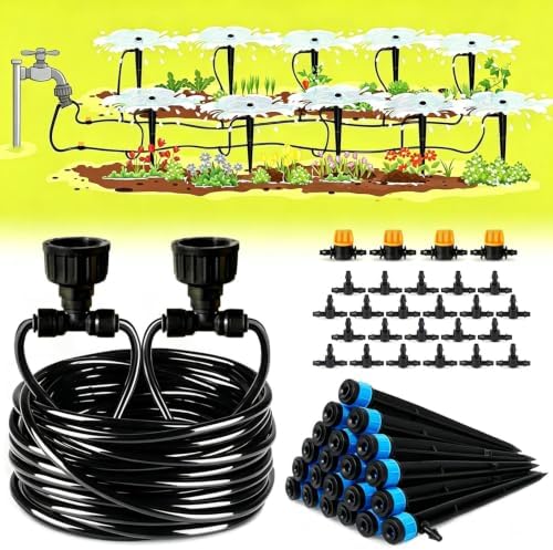 Ejoyous 30m/98.4ft Quick Connect Drip Irrigation System Kit by Ejoyous