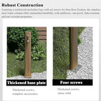 Outdoor Water Faucet Post, Freestanding Courtyard Garden Hose Holder Stand with Brass Faucet, Anti-Freeze Vertical Cylindrical Hydrant Water Feature Fountain for Irrigati（Side） - Image 4