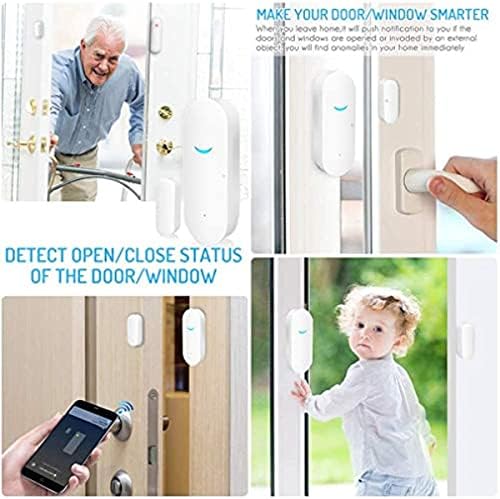 4-Pack Smart Door/Window Sensor: WiFi Alarm, Wireless Alerts, Compatible with Alexa/Google Assistant - Image 6