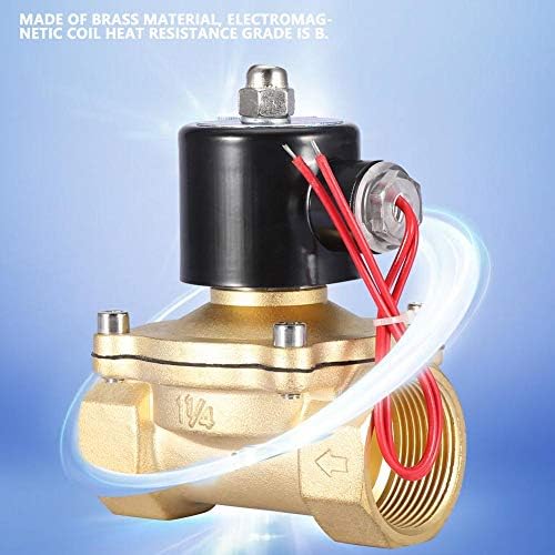 DN32 AC 220V 1-1/4" IP65 2 Position 2 Way Brass Solenoid Valve Normally Closed Electric Valve - Image 3
