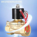 DN32 AC 220V 1-1/4" IP65 2 Position 2 Way Brass Solenoid Valve Normally Closed Electric Valve - Image 3