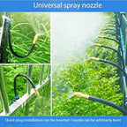 Adjustable brass atomizing nozzle tee with built-in hose for outdoor cooling systems, 360° rotatable Atomizing nozzle + 8mm tee belt 20 meters PE pipe - Image 7