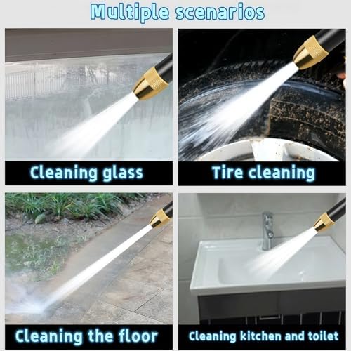High Pressure Sprayer,2026new High Pressure Hose Nozzle,Three Adjustable Modes Nozzle, Multi Functional High-Pressure Spray Suitable For Cars,Courtyards, And Gardens (3) - Image 2