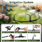 75FT High-Flow Irrigation System for Garden, 12mm Main Tubing, 40 Nozzles - Image 4