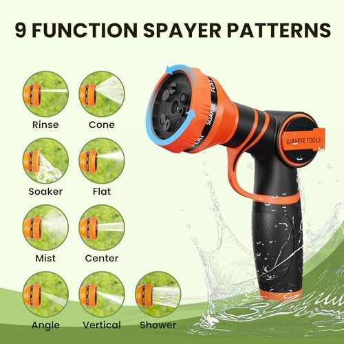 Giraffe Tools Non-Expandable 25ft Garden Hose 1/2“ Flexible Braided Hose - Image 4